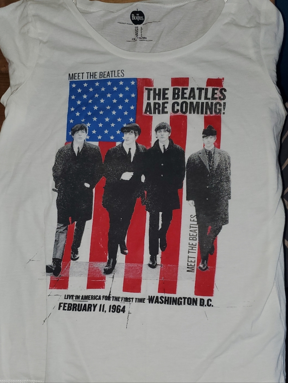 White The Beatles Graphic Tee